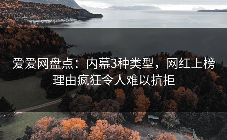 爱爱网盘点：内幕3种类型，网红上榜理由疯狂令人难以抗拒