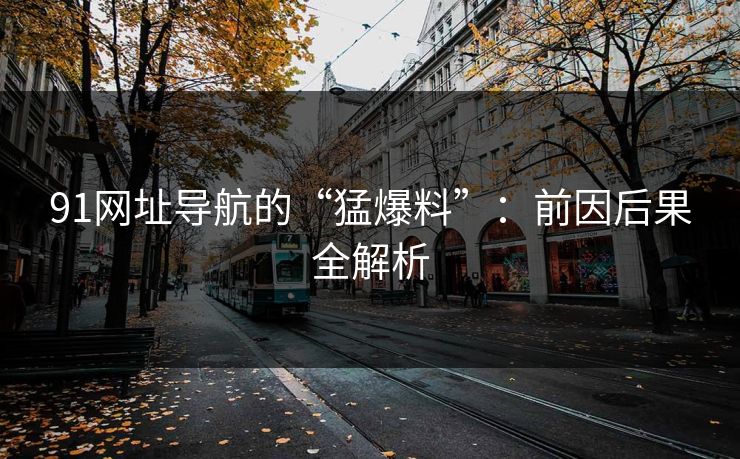 91网址导航的“猛爆料”：前因后果全解析